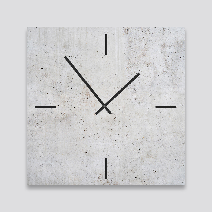 Concrete Print Clock