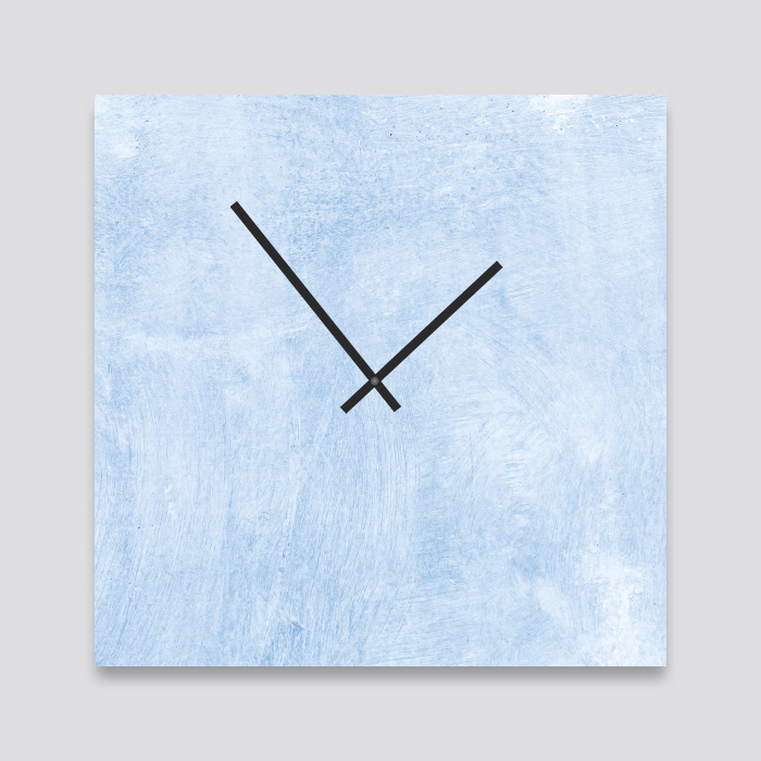 Concrete Blue with Clock